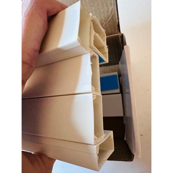 Cable Concealer Kit White Cord Cover For Wall Mounted TV Computer Cord Hider - Picture 5 of 6